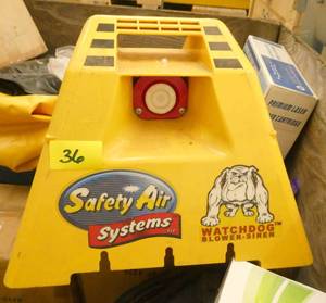 Watchdog safety siren - goes off if there is sudden deflation of a inflatable bounce house