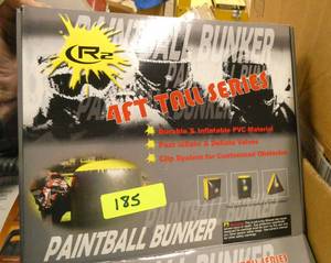 NerfballPaintball Inflatable Bunker 4 Ft tall - new damaged box