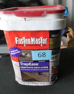 Pail of 2-12 deck screws about 34 full