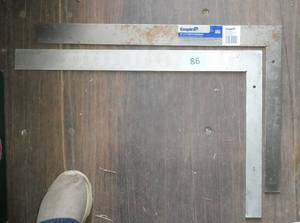 Two Squares, one has all kinds of conversion measurements on it