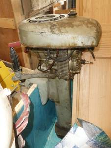 Vintage boat motor