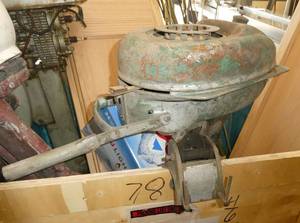 Vintage boat motor