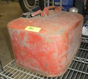 A leaf blower, an old gas tank, trolling motor and light fixtures