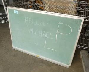 Chalk board and cork board