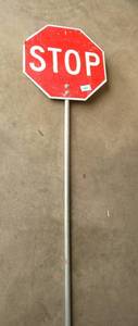 Slow  Stop Road Sign