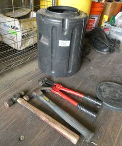 Hammers and bolt cutters