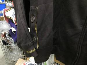 Mens Mitchell and Ness size 3X tanbrown sweatshirt jacket