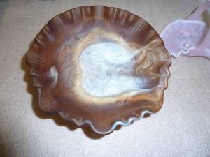 Coin glass bowl and sugar bowl, plus others, no chips or cracks