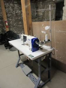 lot 204 image: JUKI, INDUSTRIAL, STRAIGHT STITCH SEWING MACHINE WITH TABLE