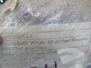 lot 650 image: N-FLATABLE WACKY 13 FOOT ARCHED BOUNCE HOUSE