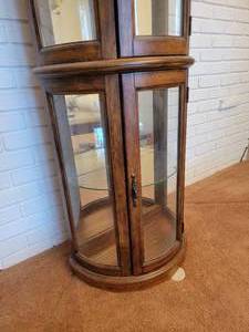 Contemporary Bowfront Curio