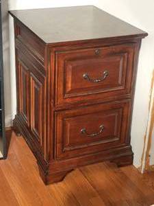 Stunning Wood Filing Cabinet
