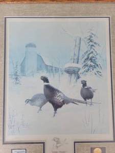 Leo Stans Winter Wonder Pheasant Limited Print