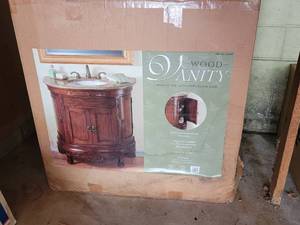 Tuscan Style Stone Top Bathroom Vanity