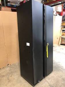lot 13 image: Husky 3-Piece Heavy Duty Welded Steel Garage Storage System in Black (64 in. W x 81 in. H x 24 in. D) - Has Damage - Review all pictures