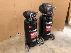 lot 15 image: Lot of 2 Husky  Air Compressor -  Customer returns some need repair or used  For PARTS ONLY - Review all pictures