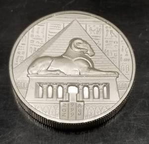 2 TROY OZ .999 FINE SILVER EGYPTIAN PHARAOH SERIES