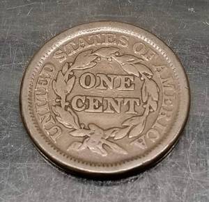 1848 US BRAIDED HAIR LARGE CENT