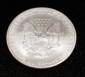 2007 AMERICAN SILVER EAGLE 1 TROY OZ .999 FINE SILVER DOLLAR