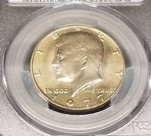 1977 KENNEDY HALF DOLLAR MS66 PCGS LOW POPULATION COIN