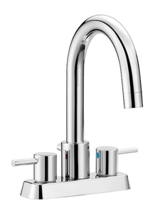 lot 18 image: DESIGN HOUSE Eastport Polished Chrome 2-handle 4-in Centerset Bathroom Sink Faucet