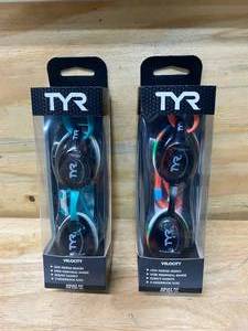 lot 94 image: TYR Lot of 2 Pairs of- Water Goggles