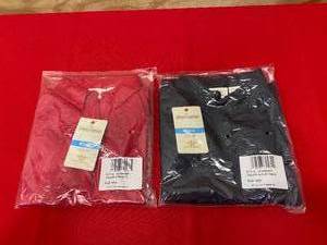 lot 56 image: DOCKERS Lot of 2- Girls Polo Shirts in Red and Navy- Size M(5) Regular