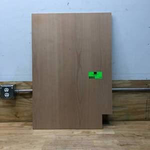 lot 115 image: HAMPTON BAY Easthaven Shaker Base End Panel in Unfinished Beech