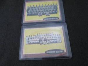 35. 2 1962 Topps Team Cards...