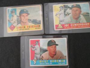 38. 3 1960 Topps Cards...