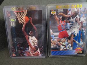 105. 2 Shaquille ONeal Rookie Card...