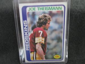 136. 1978 Topps Joe Theismann...