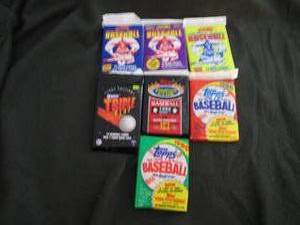 165. 7 Baseball Card Packs...