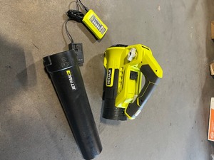 RYOBI 40V 110 MPH 525 CFM Cordless Battery Variable-Speed Jet Fan Leaf Blower with 4.0 Ah Battery and Charger