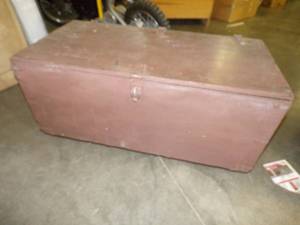 Wood Trunk on Wheels