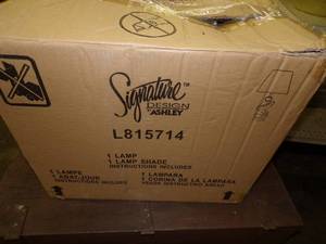 Lamp with Lampshade still in box