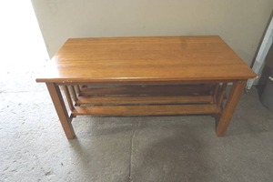 wood coffee table