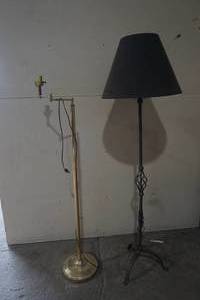 wrought iron floor lamp with shade
