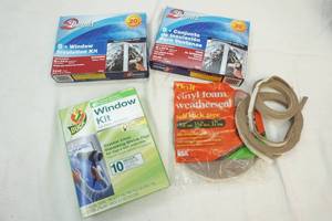 window insulation kits and weather stripping