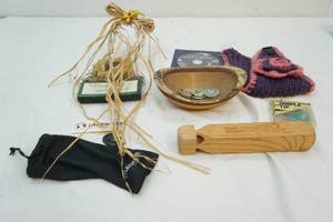 wood bowl and whistle