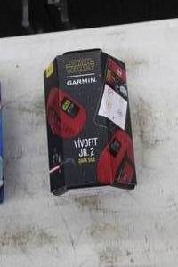 lot 1005 image: Garmin Vivofit Jr. 2 Star Wars Dark Side Theme Fitness Watch (in original box)