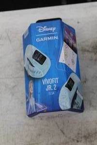 lot 1006 image: Garmin Vivofit Jr. 2 Disney Elsa Theme Fitness Watch (in original box)