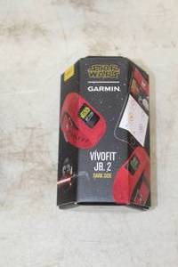 lot 1007 image: Garmin Vivofit Jr. 2 Star Wars Dark Side Theme Fitness Watch (in original box)