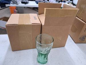 lot 1130 image: Lot of (8) Coca-Cola 6-oz Juice Glasses