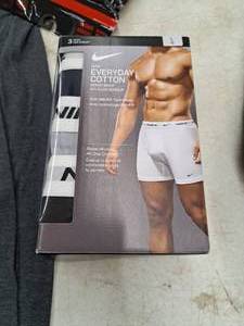 lot 1892 image: Nike Everyday Cotton Mens Size Large Boxer Briefs 3-Pack