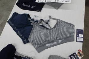 lot 1972 image: Reebok Seamless Ladies Size Medium Bralette 2-Pack