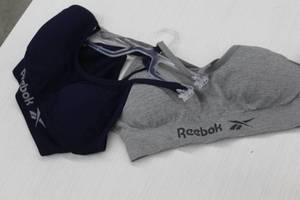lot 1973 image: Reebok Seamless Ladies Size Medium Bralette 2-Pack