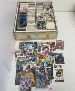 Group Of Misc. Football Cards Some With Protective Sleeves