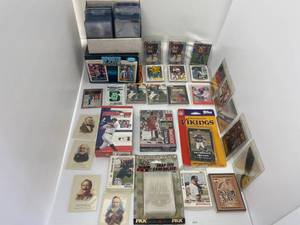 Group Of Misc. Sports Trading Cards And Others Also Protective Sleeves