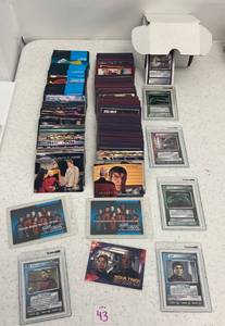 Group Of Misc. Star Trek Trading Cards Some In Protective Sleeves